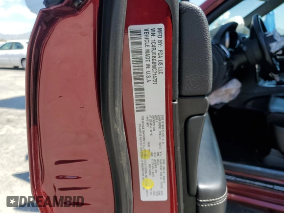2021 Jeep Grand Cherokee Limited X with VIN 1C4RJEBG0MC714727, listed as a Copart auction lot 52962165 with 32,411 mi miles and Salvage title. Bid and sale history available at DreamBid. Image 14.