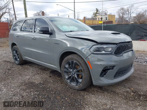 2021 Dodge Durango R/T with VIN 1C4SDJCTXMC759350, listed as a IAAI auction lot 41744877 with 85,839 mi miles and . Bid and sale history available at DreamBid. Image 1.