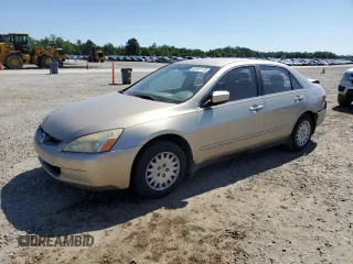 2003 Honda Accord LX z VIN 1HGCM563X3A071531, wystawiony jako Copart lot #58141115 z przebiegiem 272 434 mil mil oraz Szkoda całkowita • Salvage title. Historia ofert i sprzedaży dostępna na DreamBid. Obrazek 1.