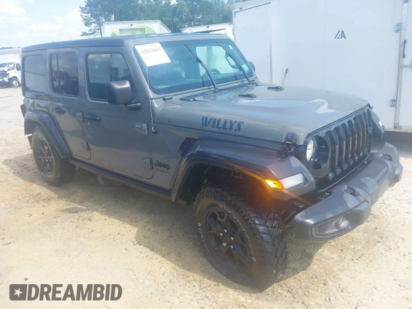 2020 Jeep Wrangler Unlimited Sport S с VIN 1C4HJXDG4LW325199, выставлен на аукционе IAAI как лот 42562063 с пробегом 18 350 миль миль и . История ставок и продаж доступна на DreamBid. Изображение 1.