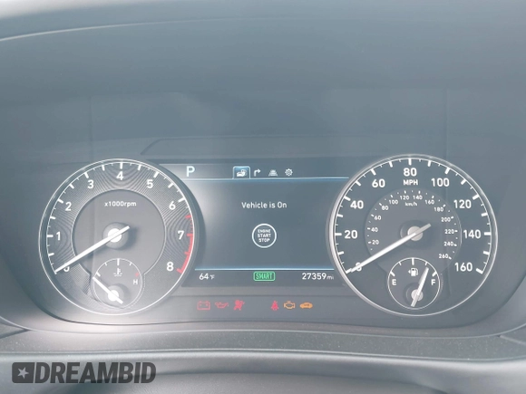 2019 Genesis G90 Premium with VIN KMTF34JA4KU061686, listed as a IAAI auction lot 42157076 with 27,359 mi miles and . Bid and sale history available at DreamBid. Image 7.