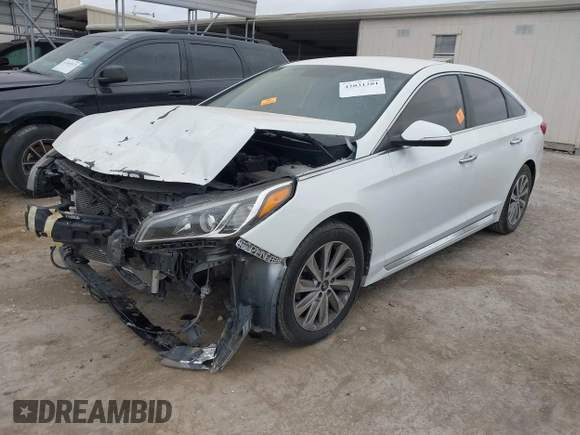 2015 Hyundai Sonata Limited with VIN 5NPE34AF8FH043701, listed as a IAAI auction lot 42031281 with 175,210 mi miles and . Bid and sale history available at carsss.com. Image 2.
