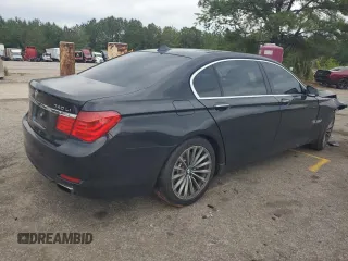 2012 BMW 7 Series 740Li with VIN WBAKB4C59CC576476, listed as a Copart auction lot 55670215 with 100,907 mi miles and Salvage title. Bid and sale history available at DreamBid. Image 3.