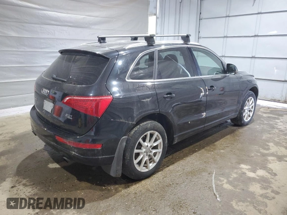 2012 Audi Q5 Premium Plus with VIN WA1LFAFP9CA062396, listed as a Copart auction lot 59847375 with 125,558 mi miles and Salvage title. Bid and sale history available at DreamBid. Image 3.