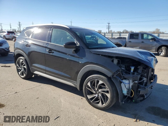 2019 Hyundai Tucson Ultimate with VIN KM8J3CAL6KU047045, listed as a Copart auction lot 50370685 with 53,142 mi miles and Salvage Title. Bid and sale history available at carsss.com. Image 4.