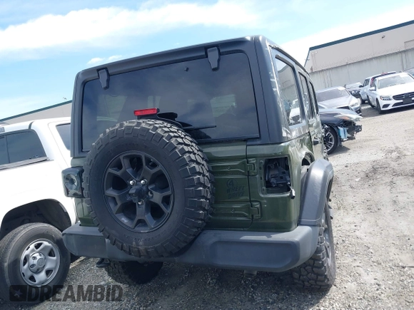 2022 Jeep Wrangler Unlimited Sport S with VIN 1C4HJXDG2NW196267, listed as a IAAI auction lot 41544282 with 18,547 mi miles. Bid and sale history available at carsss.com. Image 16.