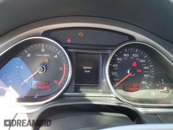 2011 Audi Q7 Premium Plus with VIN WA1LMAFE7BD006006, listed as a Copart auction lot 49928585 with 149,059 mi miles and Clean title. Bid and sale history available at DreamBid. Image 9.