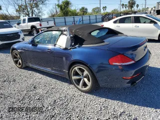 2010 BMW 6 Series 650i with VIN WBAEB5C55AC224754, listed as a Copart auction lot 41607805 with 0 mi miles and Clean Title. Bid and sale history available at carsss.com. Image 2.