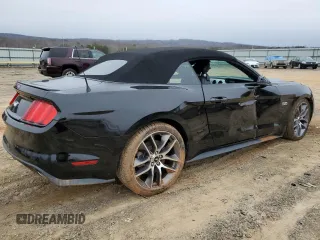 2015 Ford Mustang GT Premium with VIN 1FATP8FF6F5402223, listed as a Copart auction lot 44698185 with 47,078 mi miles and Salvage title. Bid and sale history available at DreamBid. Image 3.