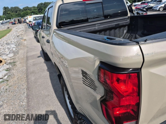 2023 Chevrolet Colorado 4WD Work Truck with VIN 1GCGTBEC8P1195130, listed as a IAAI auction lot 42854423 with 80,886 mi miles and . Bid and sale history available at DreamBid. Image 1.