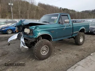 1996 Ford F-150 Special with VIN 1FTEF14N6TNA12743, listed as a Copart auction lot 84621234 with 169,102 mi miles and Salvage Title. Bid and sale history available at carsss.com. Image 1.