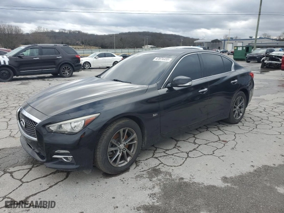 2017 Infiniti Q50 3.0t Premium with VIN JN1EV7AR0HM838405, listed as a Copart auction lot 47874455 with 87,383 mi miles and Clean Title. Bid and sale history available at carsss.com. Image 1.