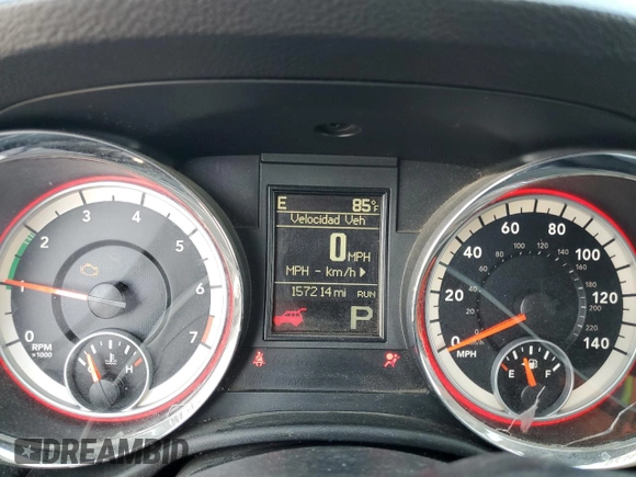 2013 Dodge Durango SXT with VIN 1C4RDHAG4DC687624, listed as a Copart auction lot 62344265 with 157,214 mi miles and Salvage title. Bid and sale history available at DreamBid. Image 9.
