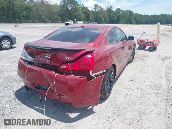2015 Infiniti Q60 S Limited with VIN JN1CV6EKXFM870323, listed as a IAAI auction lot 42603491 with 88,271 mi miles and . Bid and sale history available at DreamBid. Image 4.