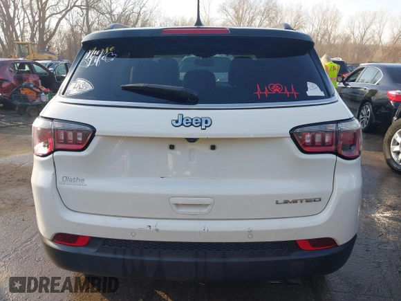 2020 Jeep Compass Limited with VIN 3C4NJCCB4LT102698, listed as a IAAI auction lot 41779546 with 115,007 mi miles. Bid and sale history available at carsss.com. Image 17.