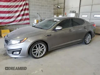 2015 Kia Optima SX Turbo with VIN 5XXGR4A62FG495212, listed as a Copart auction lot 52405045 with 132,006 mi miles and Salvage title. Bid and sale history available at DreamBid. Image 1.