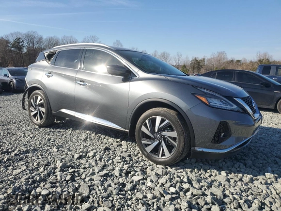 2022 Nissan Murano SL with VIN 5N1AZ2CJ4NC106821, listed as a Copart auction lot 43926105 with 17,144 mi miles and Salvage Title. Bid and sale history available at carsss.com. Image 4.