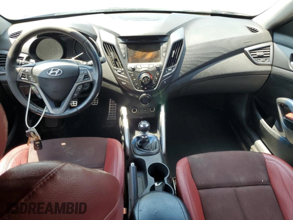 2014 Hyundai Veloster Turbo with VIN KMHTC6AE4EU199468, listed as a Copart auction lot 65734414 with 156,354 mi miles and Salvage Title. Bid and sale history available at carsss.com. Image 8.