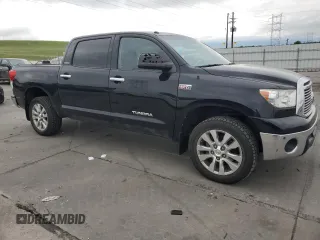 2013 Toyota Tundra Limited with VIN 5TFHW5F18DX288927, listed as a Copart auction lot 61373495 with 141,642 mi miles and Salvage title. Bid and sale history available at DreamBid. Image 4.