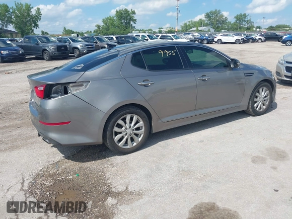 2015 Kia Optima EX with VIN 5XXGN4A71FG426337, listed as a IAAI auction lot 42589955 with 119,473 mi miles and . Bid and sale history available at DreamBid. Image 4.
