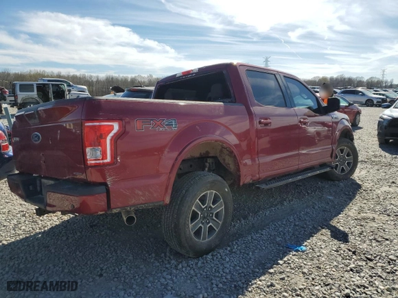 2016 Ford F-150 XLT with VIN 1FTEW1EF8GFB94842, listed as a Copart auction lot 49693255 with 105,289 mi miles and Salvage Title. Bid and sale history available at carsss.com. Image 3.