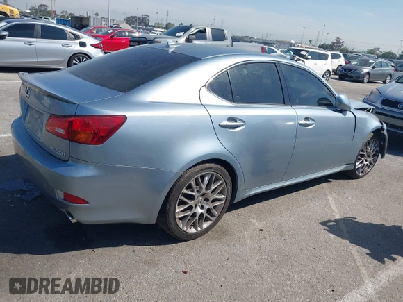 2008 Lexus IS 350 with VIN JTHBE262585020076, listed as a IAAI auction lot 41858756 with 98,045 mi miles and . Bid and sale history available at DreamBid. Image 4.