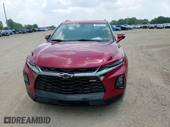 2019 Chevrolet Blazer RS with VIN 3GNKBJRS3KS684817, listed as a Copart auction lot 60059215 with 75,478 mi miles and Clean title. Bid and sale history available at DreamBid. Image 14.
