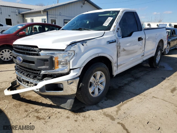 2019 Ford F-150 XL with VIN 1FTMF1CB5KKD81726, listed as a Copart auction lot 47206925 with 183,308 mi miles and Salvage Title. Bid and sale history available at carsss.com. Image 1.
