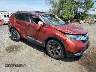 2018 Honda CR-V Touring with VIN 2HKRW2H97JH624757, listed as a Copart auction lot 54991355 with 24,278 mi miles and Salvage title. Bid and sale history available at DreamBid. Image 4.