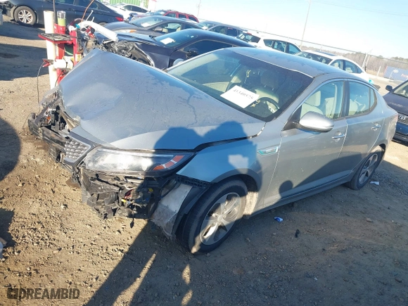 2014 Kia Optima Hybrid LX with VIN KNAGM4AD1E5072165, listed as a IAAI auction lot 41340575 with NaN miles. Bid and sale history available at carsss.com. Image 17.