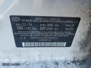 2014 Hyundai Elantra SE with VIN 5NPDH4AE9EH466452, listed as a Copart auction lot 49848565 with 147,708 mi miles and Salvage Title. Bid and sale history available at carsss.com. Image 14.