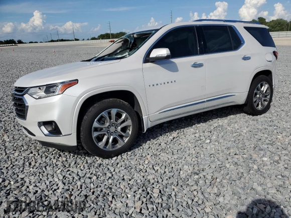 2021 Chevrolet Traverse Premier with VIN 1GNERKKW7MJ225094, listed as a Copart auction lot 51311925 with 0 mi miles and Salvage Title. Bid and sale history available at carsss.com. Image 1.