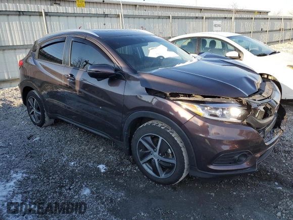 2022 Honda HR-V EX with VIN 3CZRU6H56NM730301, listed as a Copart auction lot 44772915 with Not Provided miles and Salvage Title. Bid and sale history available at carsss.com. Image 4.