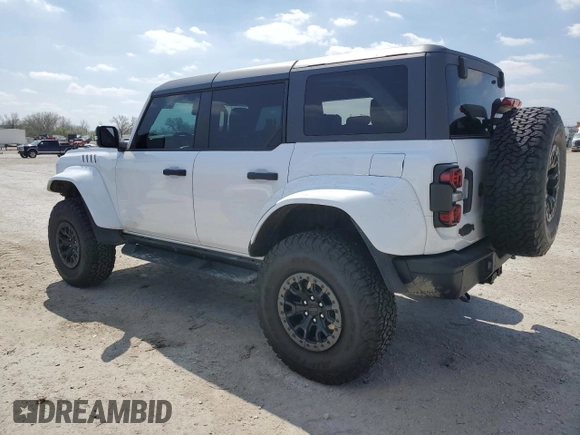 2024 Ford Bronco Raptor with VIN 1FMEE0RR6RLA11617, listed as a Copart auction lot 52641585 with 7,096 mi miles and Salvage title. Bid and sale history available at DreamBid. Image 2.