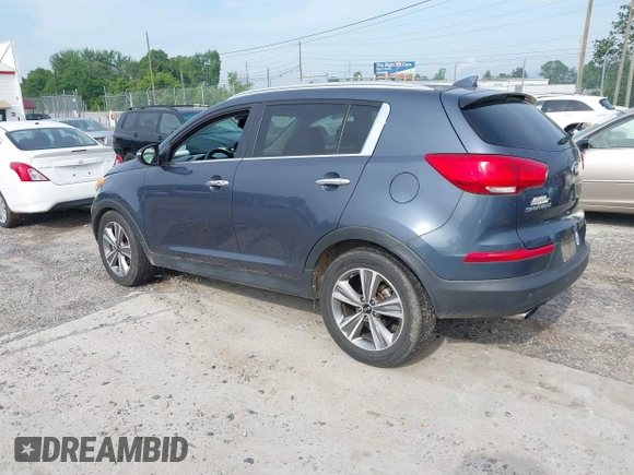 2014 Kia Sportage SX with VIN KNDPC3A6XE7661835, listed as a IAAI auction lot 42480503 with 184,235 mi miles and . Bid and sale history available at DreamBid. Image 3.