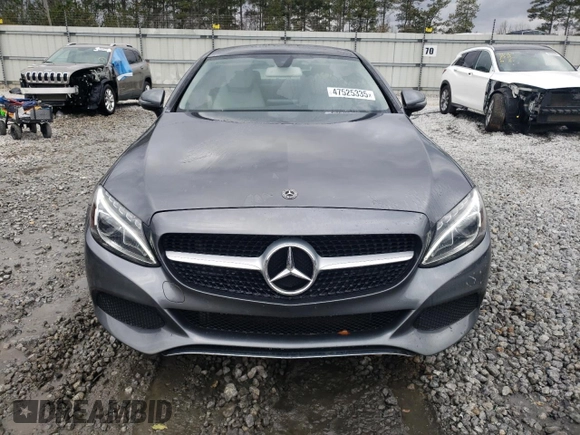 2018 Mercedes-Benz C 300 with VIN WDDWJ4KB3JF722371, listed as a Copart auction lot 47525335 with 62,940 mi miles and Salvage title. Bid and sale history available at DreamBid. Image 5.