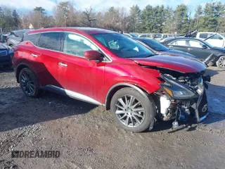 2021 Nissan Murano SV with VIN 5N1AZ2BS1MC132611, listed as a IAAI auction lot 41221841 with 61,956 mi miles and . Bid and sale history available at DreamBid. Image 1.
