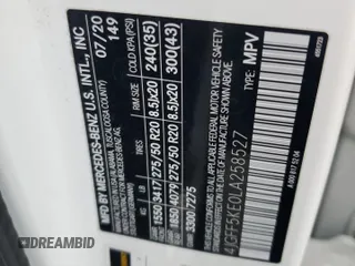 2020 Mercedes-Benz GLS 450 with VIN 4JGFF5KE0LA258527, listed as a Copart auction lot 44766285 with 51,808 mi miles and Salvage Title. Bid and sale history available at DreamBid. Image 14.