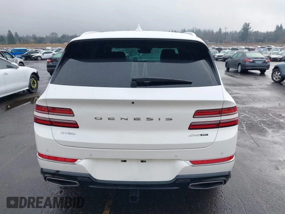 2021 Genesis GV80 with VIN KMUHCESC2MU052594, listed as a IAAI auction lot 41273763 with 19,190 mi miles and . Bid and sale history available at DreamBid. Image 16.