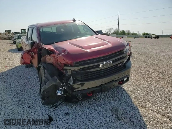 2021 Chevrolet Silverado 1500 LT Trail Boss with VIN 3GCPYFED9MG282761, listed as a Copart auction lot 52230705 with 42,328 mi miles and Salvage Title. Bid and sale history available at DreamBid. Image 10.