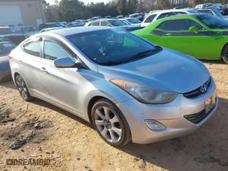 2012 Hyundai Elantra GLS PZEV with VIN KMHDH4AE0CU273783, listed as a IAAI auction lot 41651838 with NaN miles. Bid and sale history available at carsss.com. Image 1.