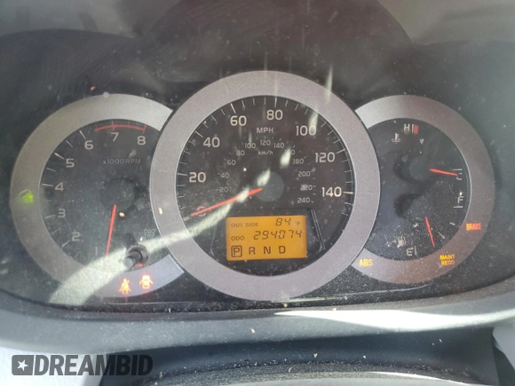 2006 Toyota RAV4 with VIN JTMZK33V465000489, listed as a Copart auction lot 52277755 with 294,074 mi miles and Salvage Title. Bid and sale history available at carsss.com. Image 9.