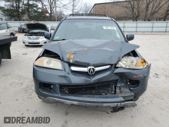 2005 Acura MDX with VIN 2HNYD18285H539112, listed as a Copart auction lot 86871244 with 0 mi miles and Clean Title. Bid and sale history available at carsss.com. Image 5.