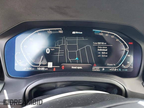 2021 BMW 3 Series 330e with VIN 3MW5P7J03M8B51206, listed as a Copart auction lot 44314965 with 50,110 mi miles and Salvage Title. Bid and sale history available at carsss.com. Image 9.