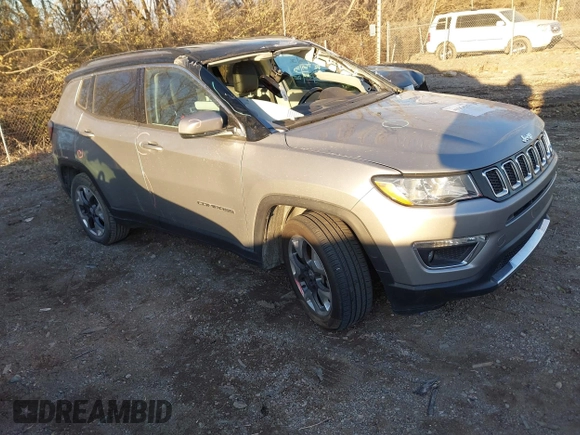 2020 Jeep Compass Limited z VIN 3C4NJCCB3LT150578, wystawiony jako IAAI lot #41054717 z przebiegiem 124 748 mil mil oraz . Historia ofert i sprzedaży dostępna na DreamBid. Obrazek 1.