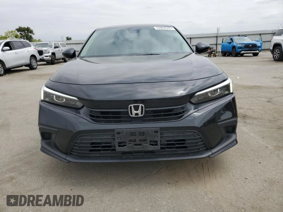 2022 Honda Civic Sedan LX with VIN 2HGFE2F24NH538558, listed as a Copart auction lot 53664545 with 48,895 mi miles and Salvage Title. Bid and sale history available at carsss.com. Image 5.