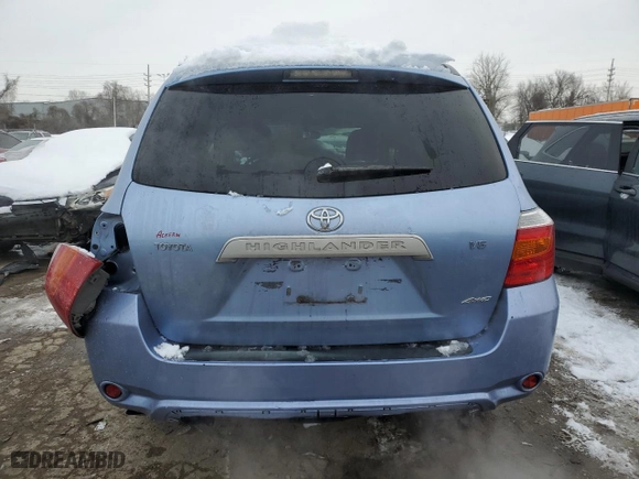 2009 Toyota Highlander with VIN JTEES41A692134006, listed as a Copart auction lot 87898495 with 204,877 mi miles and Salvage Title. Bid and sale history available at carsss.com. Image 6.