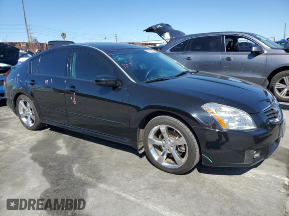 2008 Nissan Maxima 3.5 SE with VIN 1N4BA41E18C819378, listed as a Copart auction lot 50099855 with 79,751 mi miles and Salvage Title. Bid and sale history available at carsss.com. Image 4.