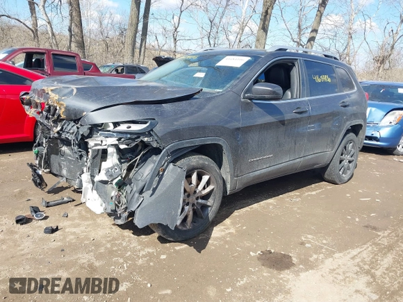 2015 Jeep Cherokee Limited with VIN 1C4PJMDB7FW591772, listed as a IAAI auction lot 41684106 with 118,708 mi miles and . Bid and sale history available at DreamBid. Image 17.