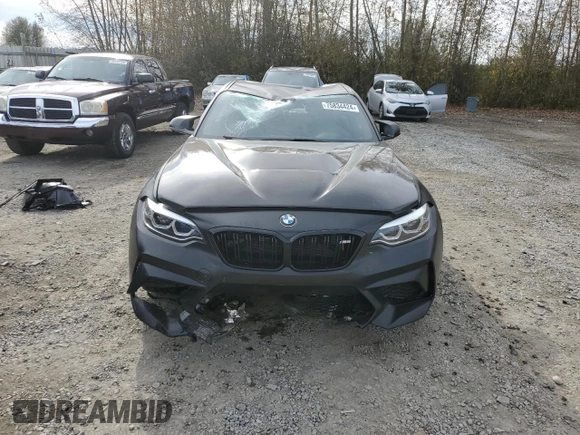 2019 BMW M2 Competition with VIN WBS2U7C56KVJ07484, listed as a Copart auction lot 75834424 with 16,168 mi miles and Salvage Title. Bid and sale history available at carsss.com. Image 5.